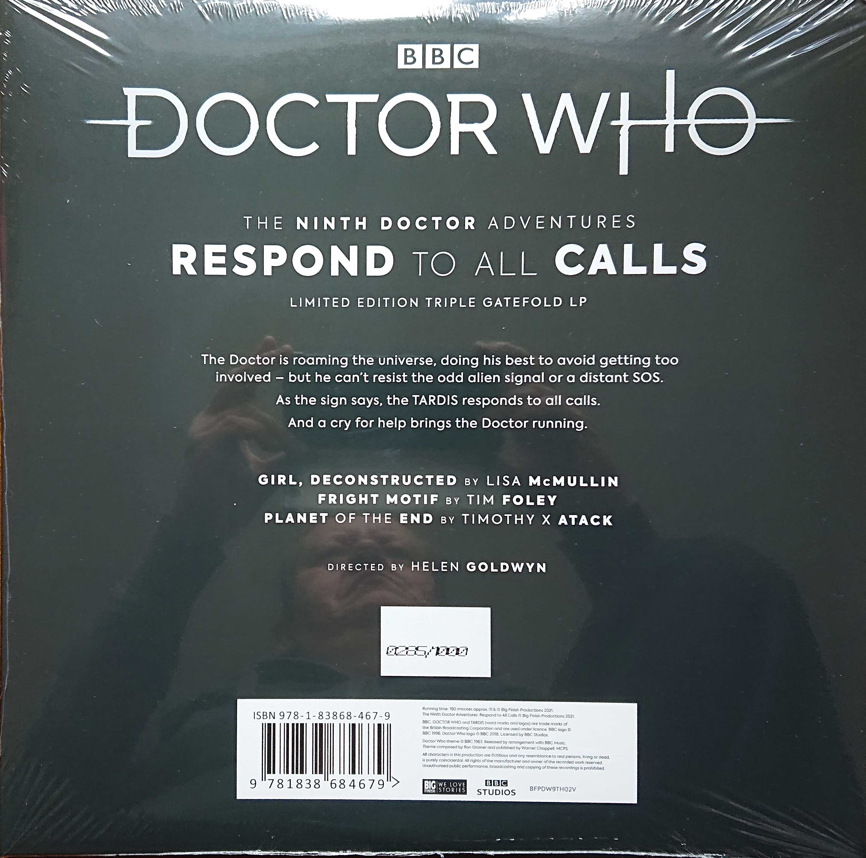 Picture of BFPDW9TH02V Doctor Who - Respond to calls	 by artist Lisa McMullin / Tim Foley / Timothy X Atack from the BBC records and Tapes library